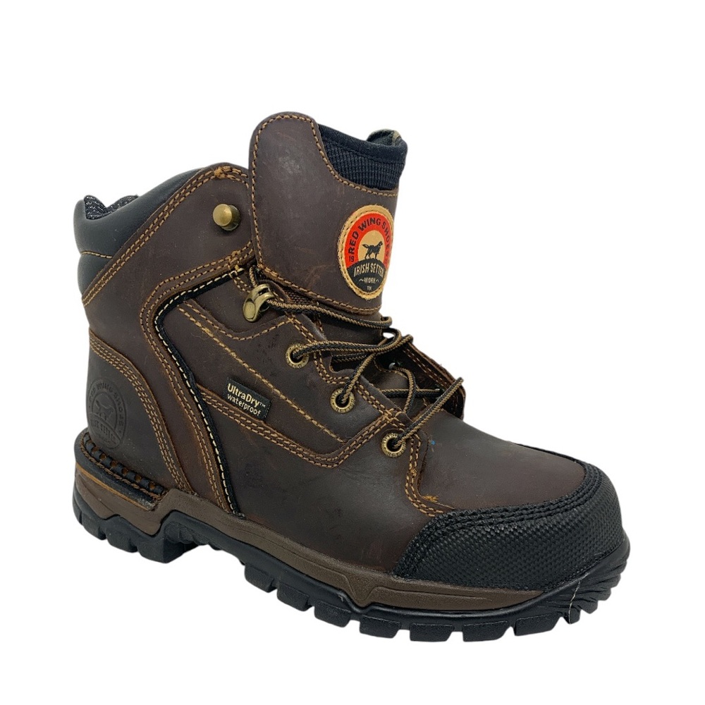 Red Wing Irish Setter NEW Women’s Work Boot 7D Brown 6” Two Harbors Steel Toe